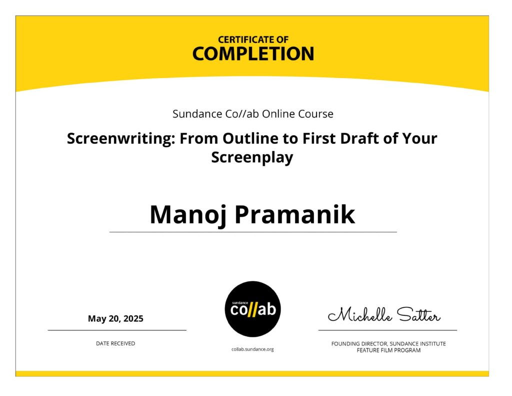 sundance screenwriting certificate 2